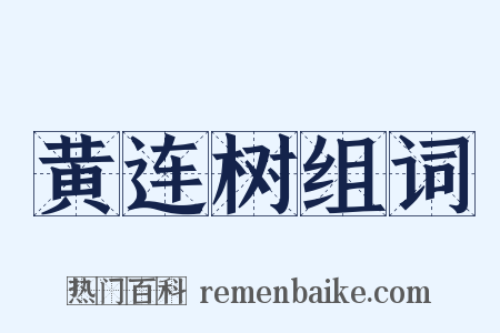 黄连树组词是什么意思的图片